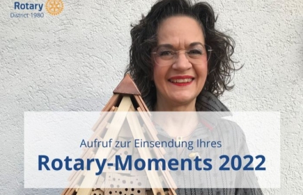 DG Christine Davatz möchte eine Werkschau mit den besten Rotary-Momenten der Clubs im 2022 zusammenstellen.